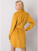 Šaty DHJ SK 10333.12P tmavo žltá Šaty DHJ SK 10333.12P tmavo žltá