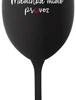 MAMA MIMO OBJEDNÁVKU - čierny pohár na víno 350 ml