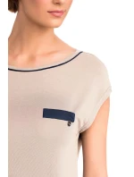 Vamp - Krátka dámska nočná košeľa BEIGE SOLEIL M 14191 - Vamp