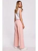 Dámske spoločenské nohavice M570 ružové - Moe