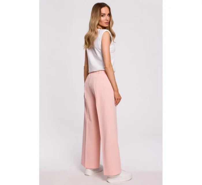Dámske spoločenské nohavice M570 ružové - Moe