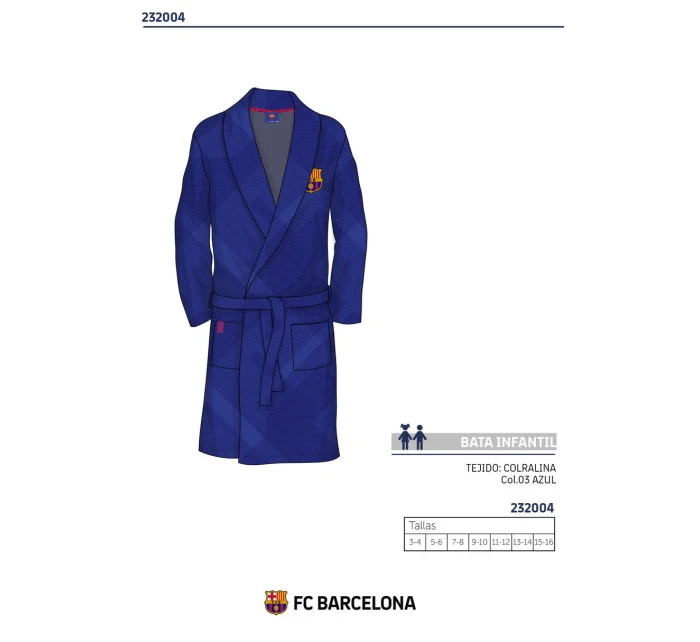 SZLAFROK DZIECIĘCY model 19065352 - FC BARCELONA