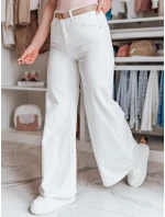 Dámské široké kalhoty white Dstreet model 21988225 - FashionStreet