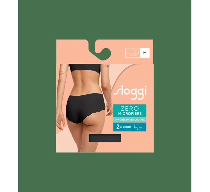 sloggi ZERO Microfibre 2.0 Short 2P - BLACK - SLOGGI BLACK - SLOGGI
