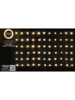 VIANOČNÉ STROMČEKY VONKAJŠIE/VNÚTORNÉ SVETELNÉ ZÁVESY 120 LED 300X60CM S DIAĽKOVÝM OVLÁDANÍM TEPLÁ BIELA