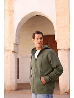 Iconic Premium Hooded Sweat Jacket Mikina s kapucí z těžké bavlny model 22459386 black - Fruit of the Loom