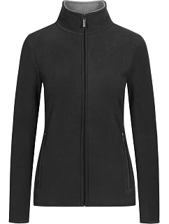 Promodoro 7965 Dámska dvojitá fleecová bunda 40.7965 antracitová/sivá