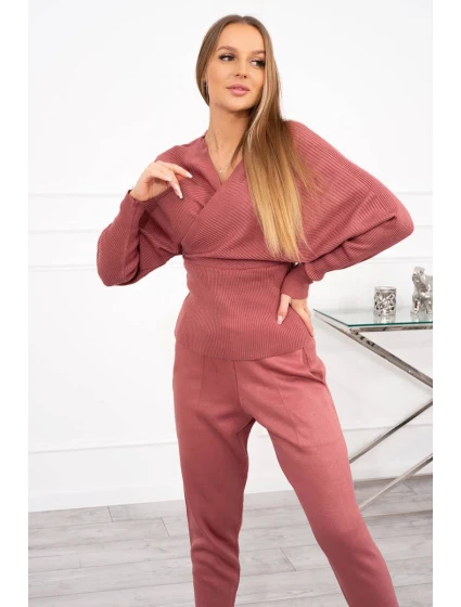 Dvoudílný model 18747682 set tmavě růžový - K-Fashion Dvoudílný model 18747682 set tmavě růžový - K-Fashion