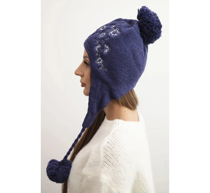 Dámská ušanka Emma K343 denim