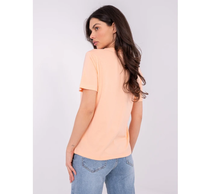 T shirt model 21821386 brzoskwiniowy - FPrice