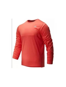 Pánske funkčné tričko s dlhým rukávom MT93182 červeno-oranžová - New Balance