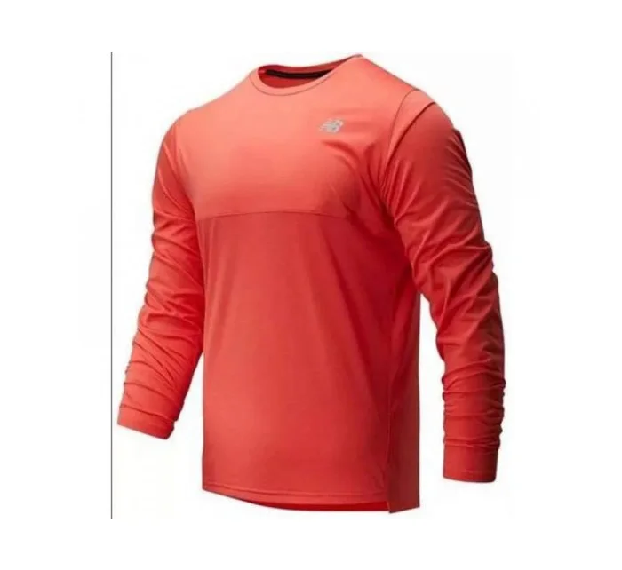 Pánske funkčné tričko s dlhým rukávom MT93182 červeno-oranžová - New Balance