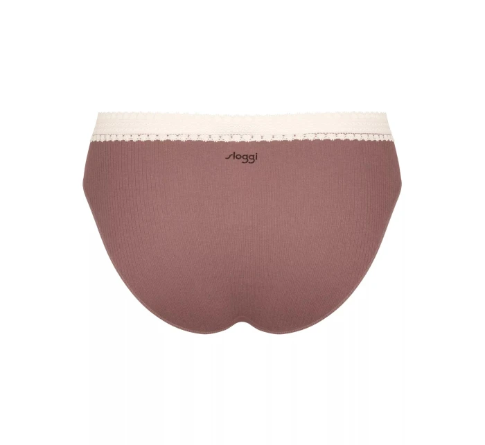 sloggi GO Ribbed R Tai C2P - BROWN - SLOGGI BROWN - SLOGGI