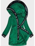 Tenká zelená dámská bunda s ozdobnou lemovkou model 18038046 - S'WEST