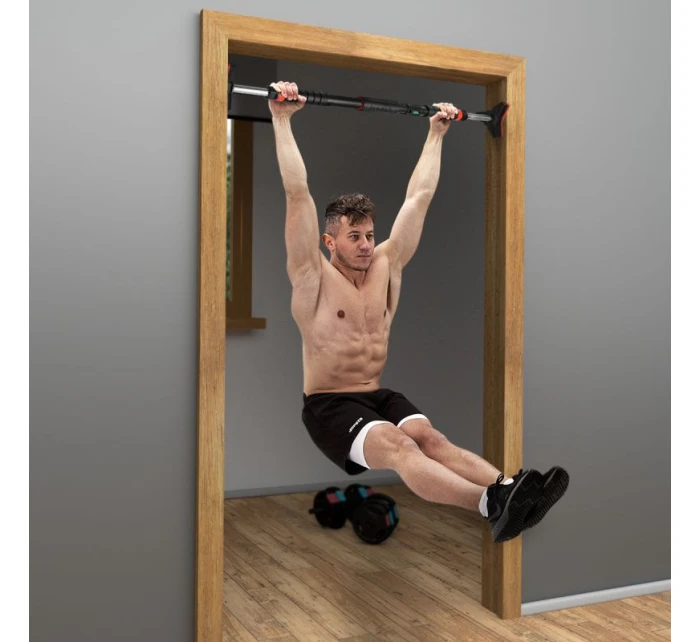 Posilňovacia tyč HMS DD401 s rovnou šírkou 98-133 cm