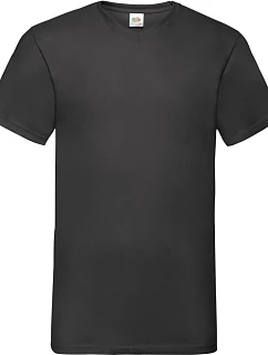 Fruit of the Loom Valueweight V-Neck T Tričko s výstrihom do V 16.1066 čierne