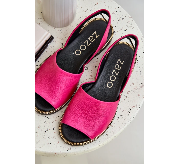 Kožené Pantofle Fuchsie model 21683984 - Zazoo