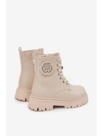 Dívčí kotníkové boty s ouškem s kožešinou LOVE béžové Rosaira Dívčí kotníkové boty s ouškem s kožešinou LOVE béžové Rosaira