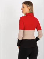 Dámska blúzka RV BZ 8465 1.08P čierna a červená - FPrice