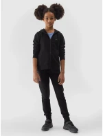 Dívčí tepláky typu jogger 4F - černé Dívčí tepláky typu jogger 4F - černé