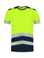 Tričko High Vis Bicolor Tričko unisex fluorescenčná žltá