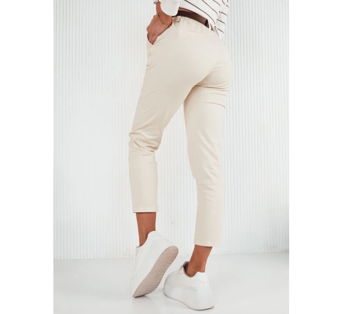 Dámske nohavice CHITRAS ecru chinos FashionStreet UY1884