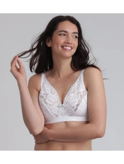 Dámská nevyztužená krajková podprsenka model 22005313 BRA bílá - Playtex