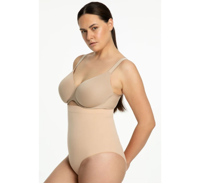 Julimex 441 bezšvové nohavičky s vysokým pásom farba:béžová