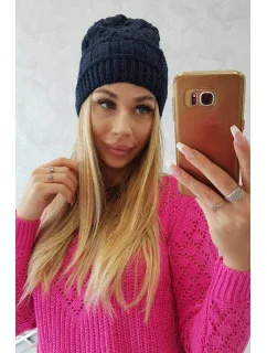 Fleecová čiapka Marta K231 navy blue