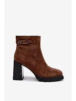 Zateplené kozačky z přírodního semiše Vinceza 91172 Camel Zateplené kozačky z přírodního semiše Vinceza 91172 Camel