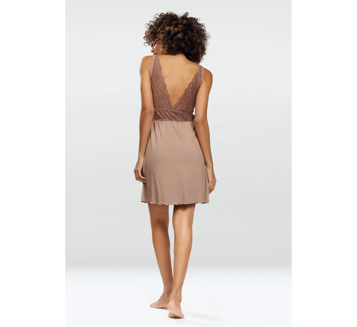 Dámska košieľka Evelina Cappucino chemise - Dkaren