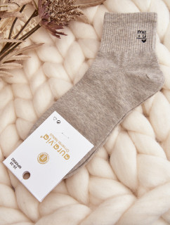 Dámske bavlnené ponožky šedé