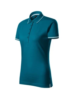 Dámske hladké polo tričko Perfection petrol
