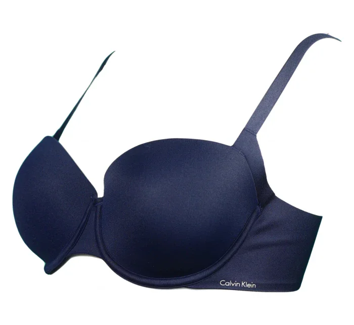 Podprsenka balkónová QF1833E-0PP modrá - Calvin Klein