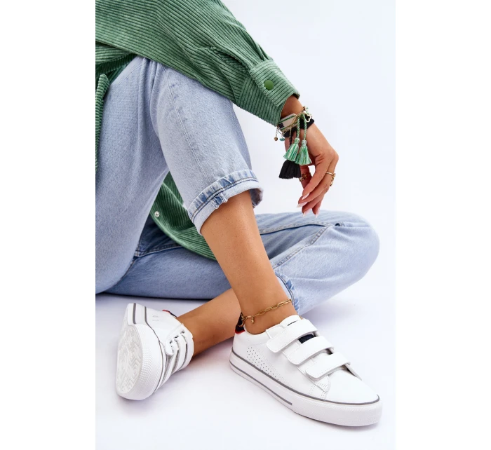 tenisky na suchý zip Big Star Bíle model 21610210 - Big Star Shoes tenisky na suchý zip Big Star Bíle model 21610210 - Big Star Shoes