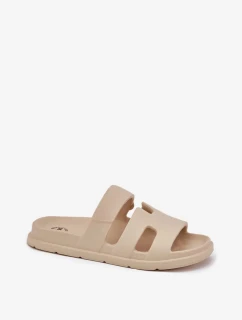 Dámske penové papuče - béžové