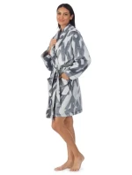 Dámsky župan YI2222688F 031 sivý - DKNY