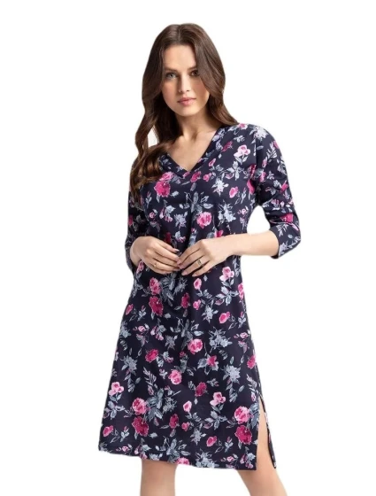 Dámská noční košile model 19396592 72 tmavě modrá - Luna