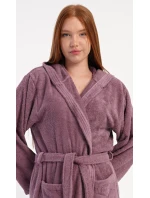 Dámsky dlhý župan s kapucňou Heather