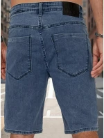Pánske modré džínsové šortky FashionStreet SX2492 Pánske modré džínsové šortky FashionStreet SX2492