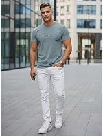 Pánské bavlněné tričko s nápisem Los Angeles petrol FashionStreet NX5099R Pánské bavlněné tričko s nápisem Los Angeles petrol FashionStreet NX5099R