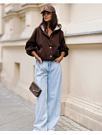 Dámská bunda z v čokoládové barvě model 22365565 - Moon Dámská bunda z v čokoládové barvě model 22365565 - Moon