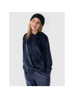 Dievčenská nepremokavá velúrová mikina s kapucňou 4F 4FJWAW24TSWSF1216-31S