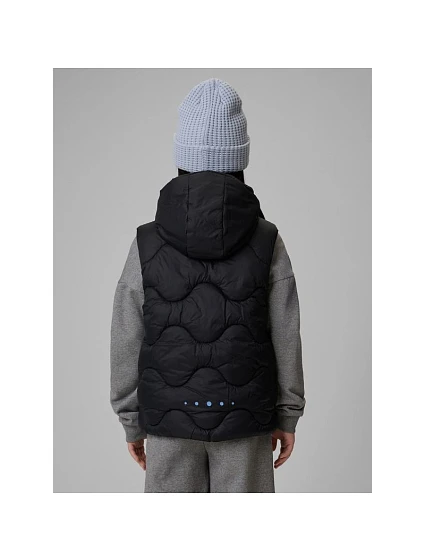 Dívčí bunda bez rukávů s kapucí model 22132246 dětské - 4F