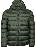 TJ Lehká pánská prošívaná bunda s kapucí 18. deep green model 22499378 - Tee Jays