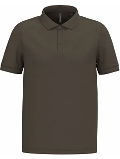 K 254 Pánské piqué polo model 22421953 dark khaki - Kariban