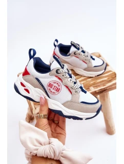 Dziecięce Buty Sportowe Memory Foam System Big Star JJ374269 Białe