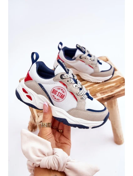 Dziecięce Buty Sportowe Memory Foam System Big Star JJ374269 Białe