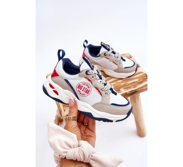 Dziecięce Buty Sportowe Memory Foam System Big Star JJ374269 Białe