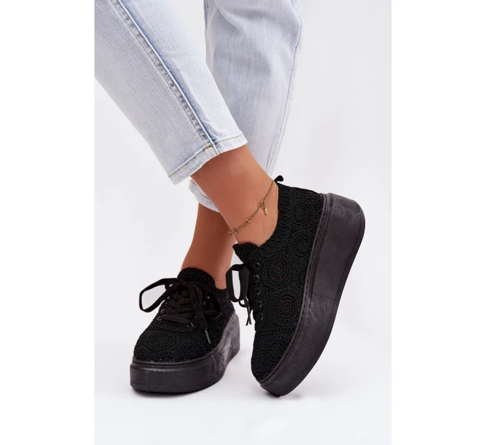Dámské tenisky na platformě Černé model 21937761 - Boto